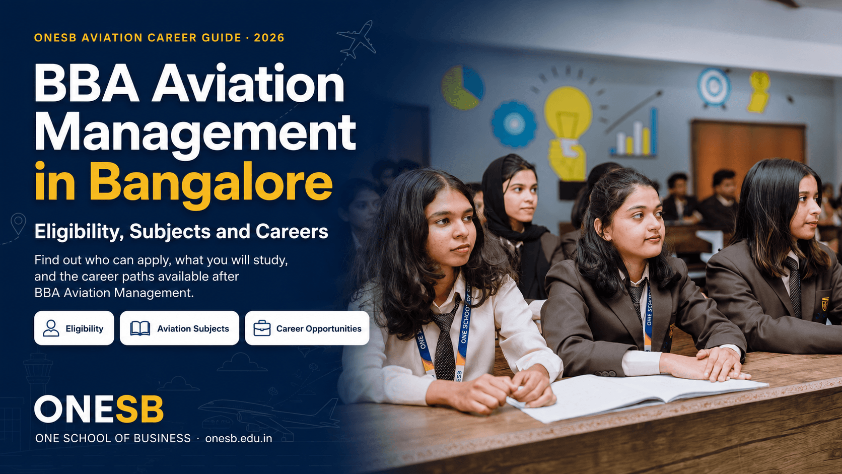 BBA Aviation Management in Bangalore – eligibility, subjects and careers at OneSB