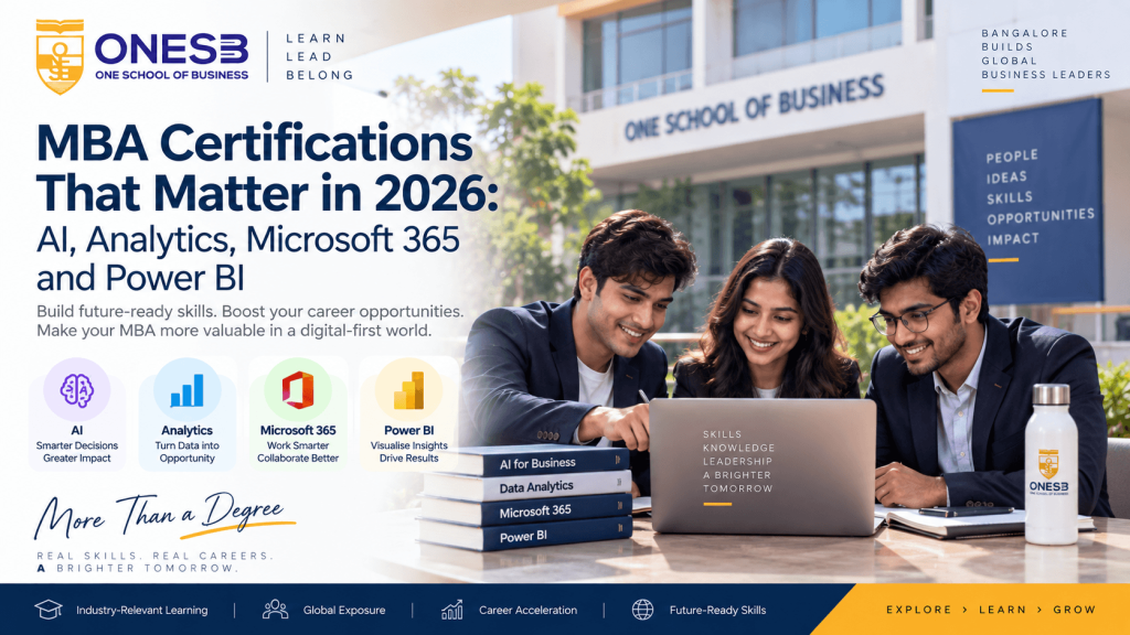 MBA Certifications That Matter in 2026- AI, Analytics, Microsoft 365 and Power BI